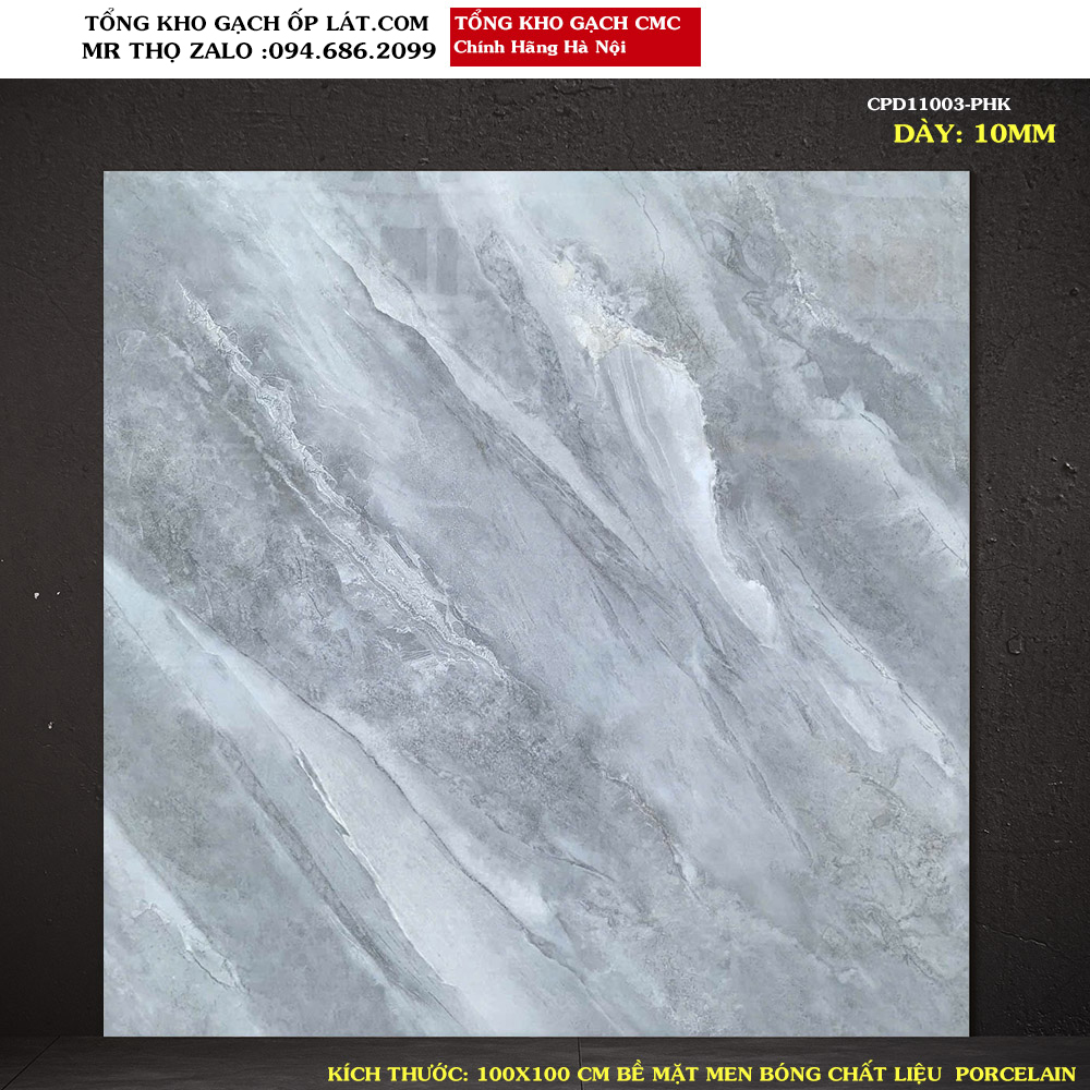 Gạch lát nền vân đá ghi xám CMC 1000X1000 CPD11003